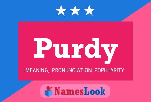 ملصق اسم Purdy