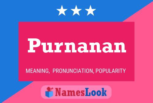 ملصق اسم Purnanan