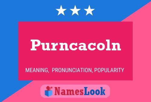 ملصق اسم Purncacoln