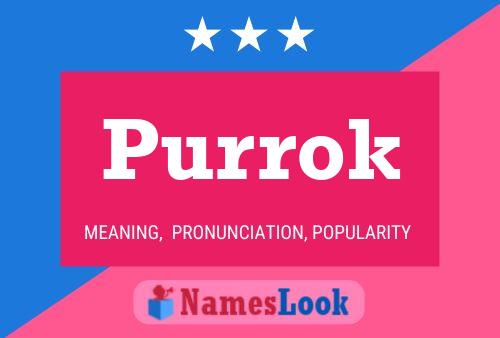 ملصق اسم Purrok