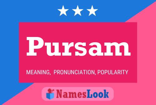 ملصق اسم Pursam