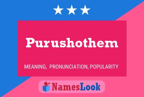 ملصق اسم Purushothem