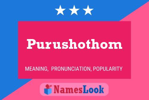 ملصق اسم Purushothom