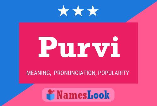 ملصق اسم Purvi