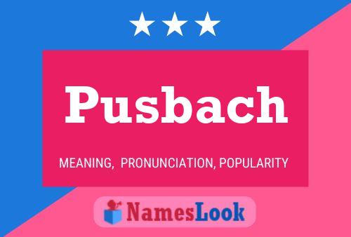 ملصق اسم Pusbach