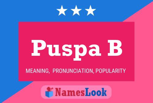 ملصق اسم Puspa B