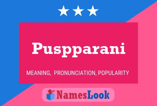 ملصق اسم Puspparani