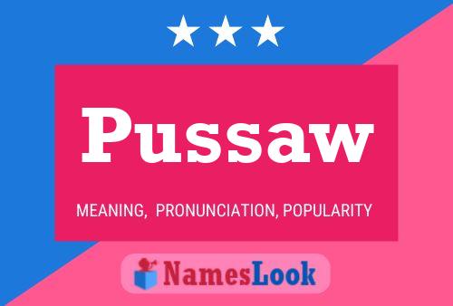 ملصق اسم Pussaw