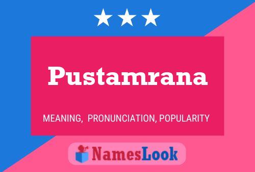 ملصق اسم Pustamrana