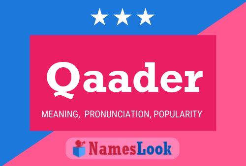 ملصق اسم Qaader