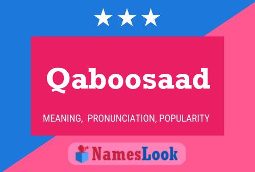 ملصق اسم Qaboosaad