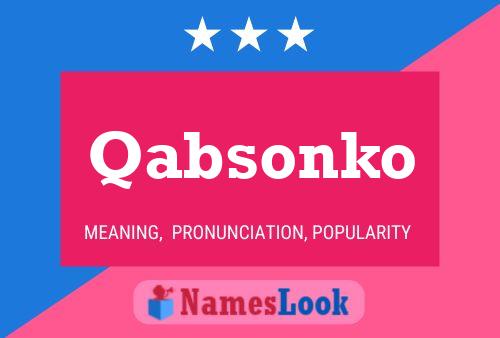 ملصق اسم Qabsonko