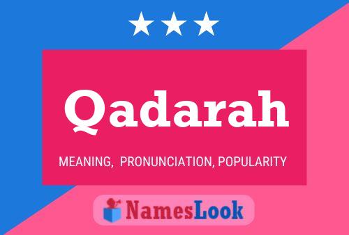 ملصق اسم Qadarah