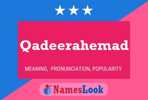 ملصق اسم Qadeerahemad