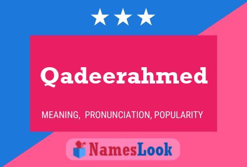 ملصق اسم Qadeerahmed