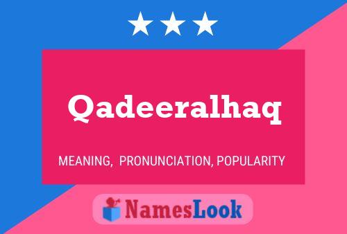 ملصق اسم Qadeeralhaq