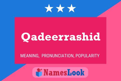 ملصق اسم Qadeerrashid