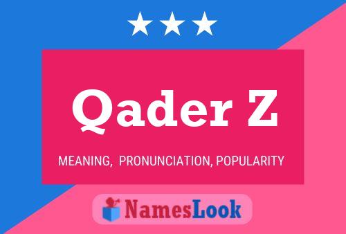 ملصق اسم Qader Z