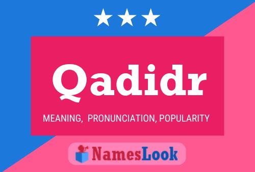 ملصق اسم Qadidr