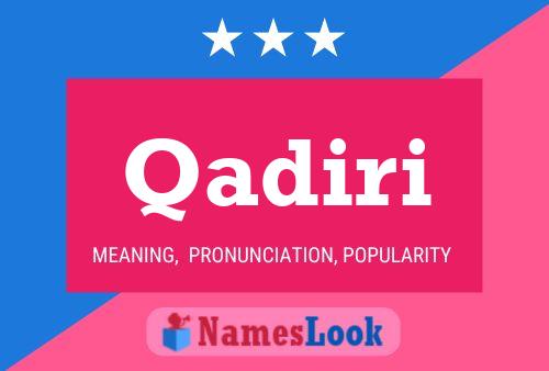 ملصق اسم Qadiri