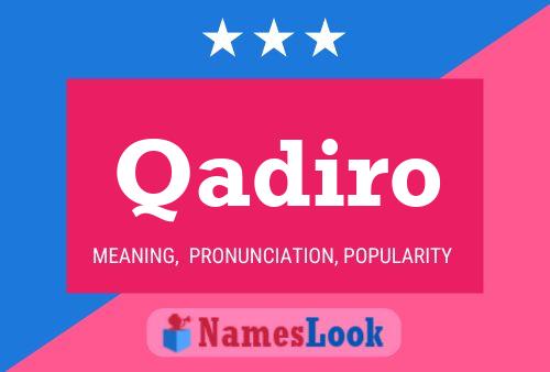 ملصق اسم Qadiro