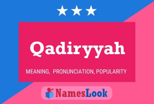 ملصق اسم Qadiryyah