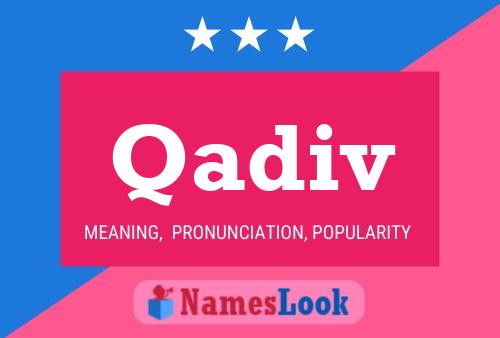 ملصق اسم Qadiv