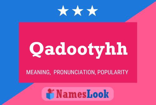 ملصق اسم Qadootyhh