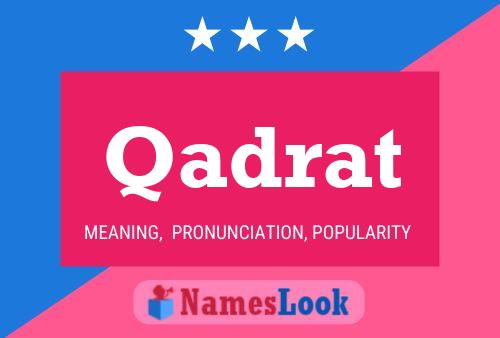 ملصق اسم Qadrat