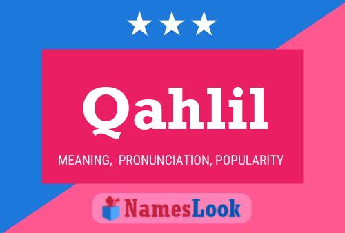 ملصق اسم Qahlil