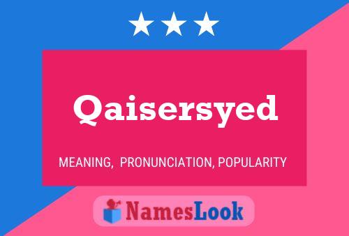 ملصق اسم Qaisersyed