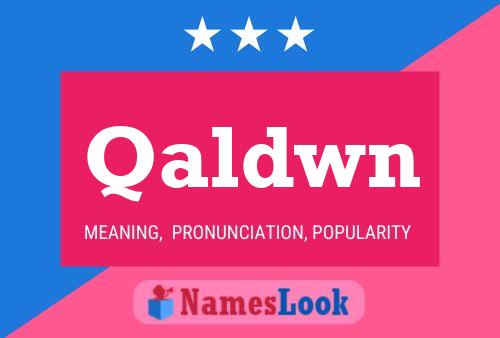 ملصق اسم Qaldwn