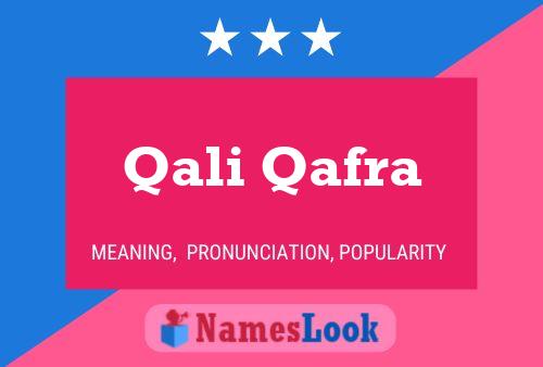 ملصق اسم Qali Qafra