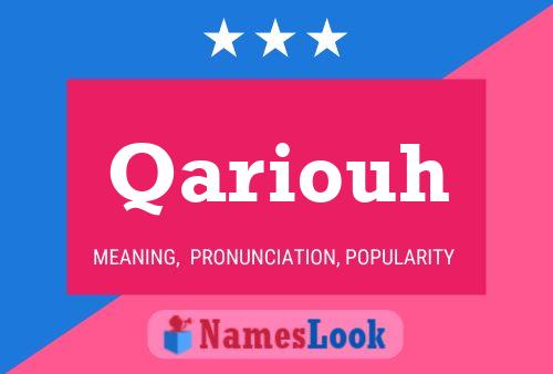 ملصق اسم Qariouh