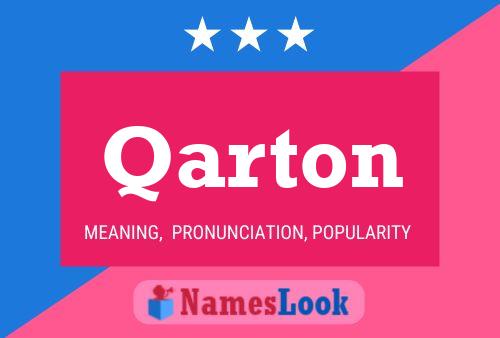 ملصق اسم Qarton