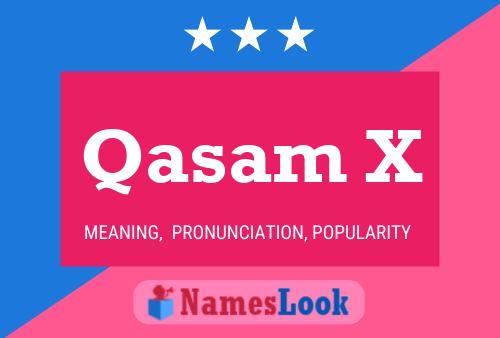 ملصق اسم Qasam X