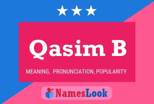 ملصق اسم Qasim B