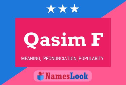 ملصق اسم Qasim F