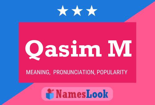 ملصق اسم Qasim M