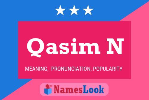 ملصق اسم Qasim N