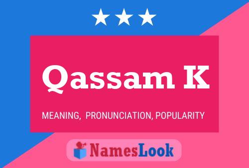 ملصق اسم Qassam K