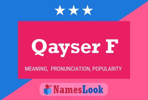 ملصق اسم Qayser F