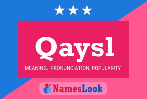 ملصق اسم Qaysl