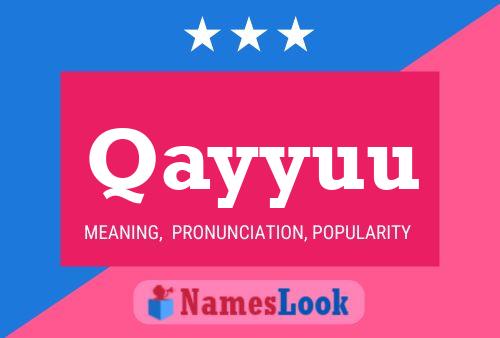 ملصق اسم Qayyuu