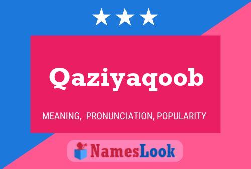 ملصق اسم Qaziyaqoob