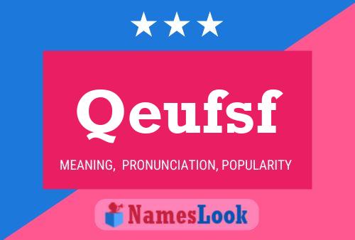 ملصق اسم Qeufsf