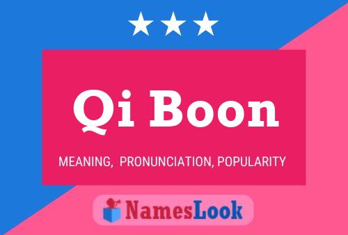 ملصق اسم Qi Boon