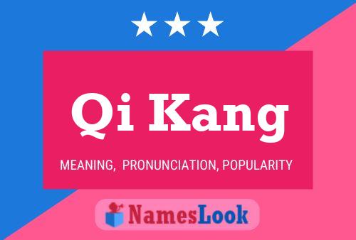 ملصق اسم Qi Kang