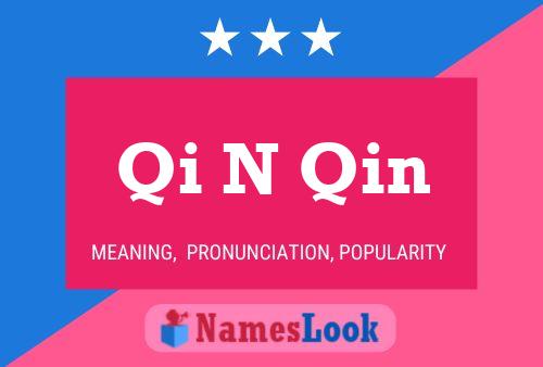 ملصق اسم Qi N Qin