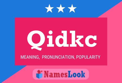 ملصق اسم Qidkc